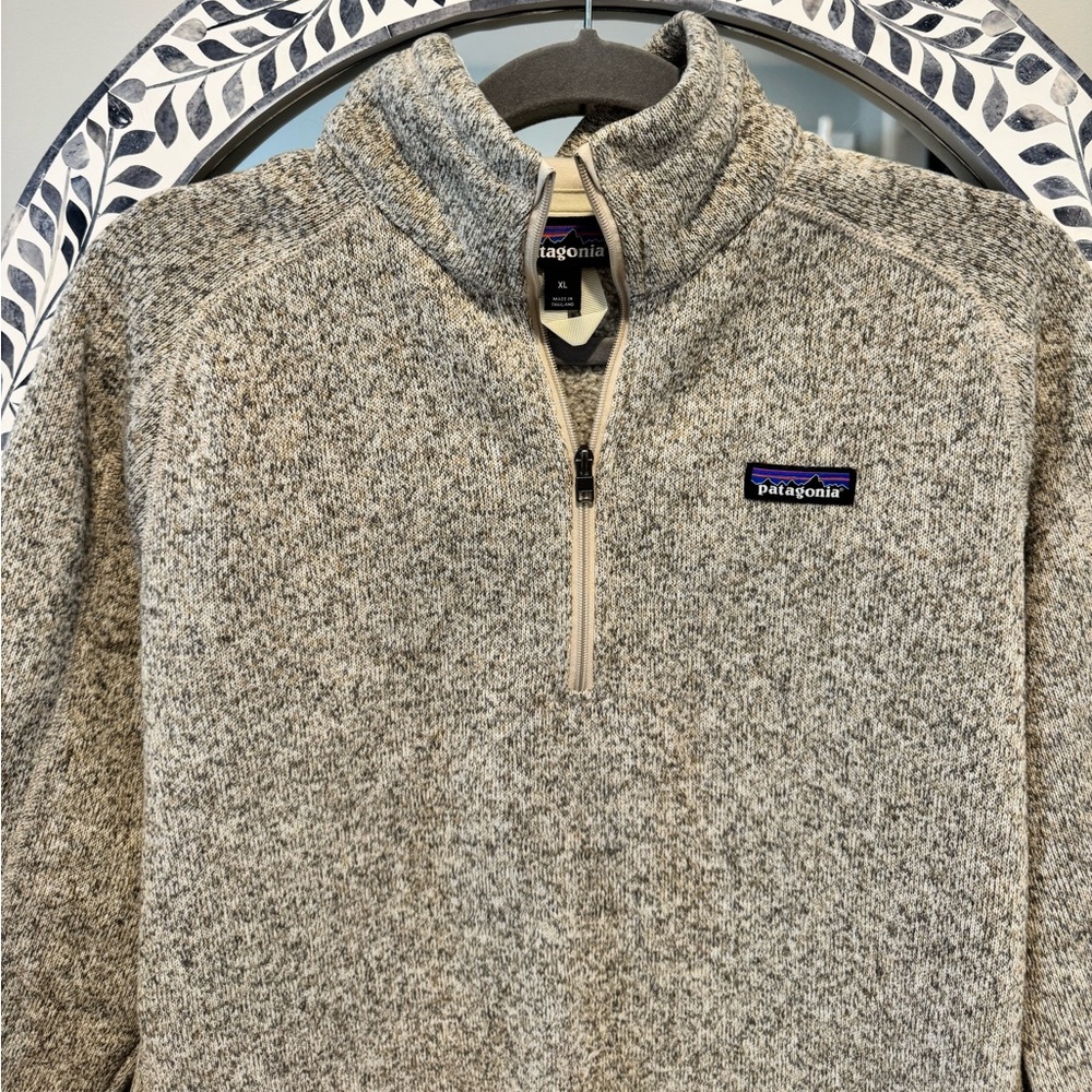 Patagonia Tan Zip-Up Fleece Jacket - Picture 2 of 4